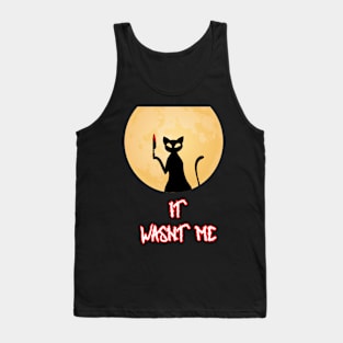 Funny Halloween 2020 Black Kitten Cat Love Costume Tank Top